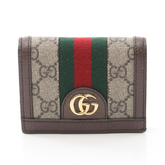 Gucci Supreme Ophidia GG Wallet bifold Leather multicolor brown beige - Picture 1 of 7
